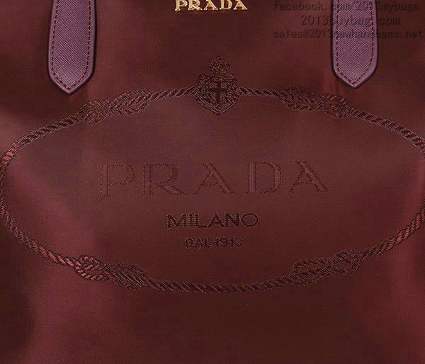 2014 Prada fabric shoulder bag BL4257 rose